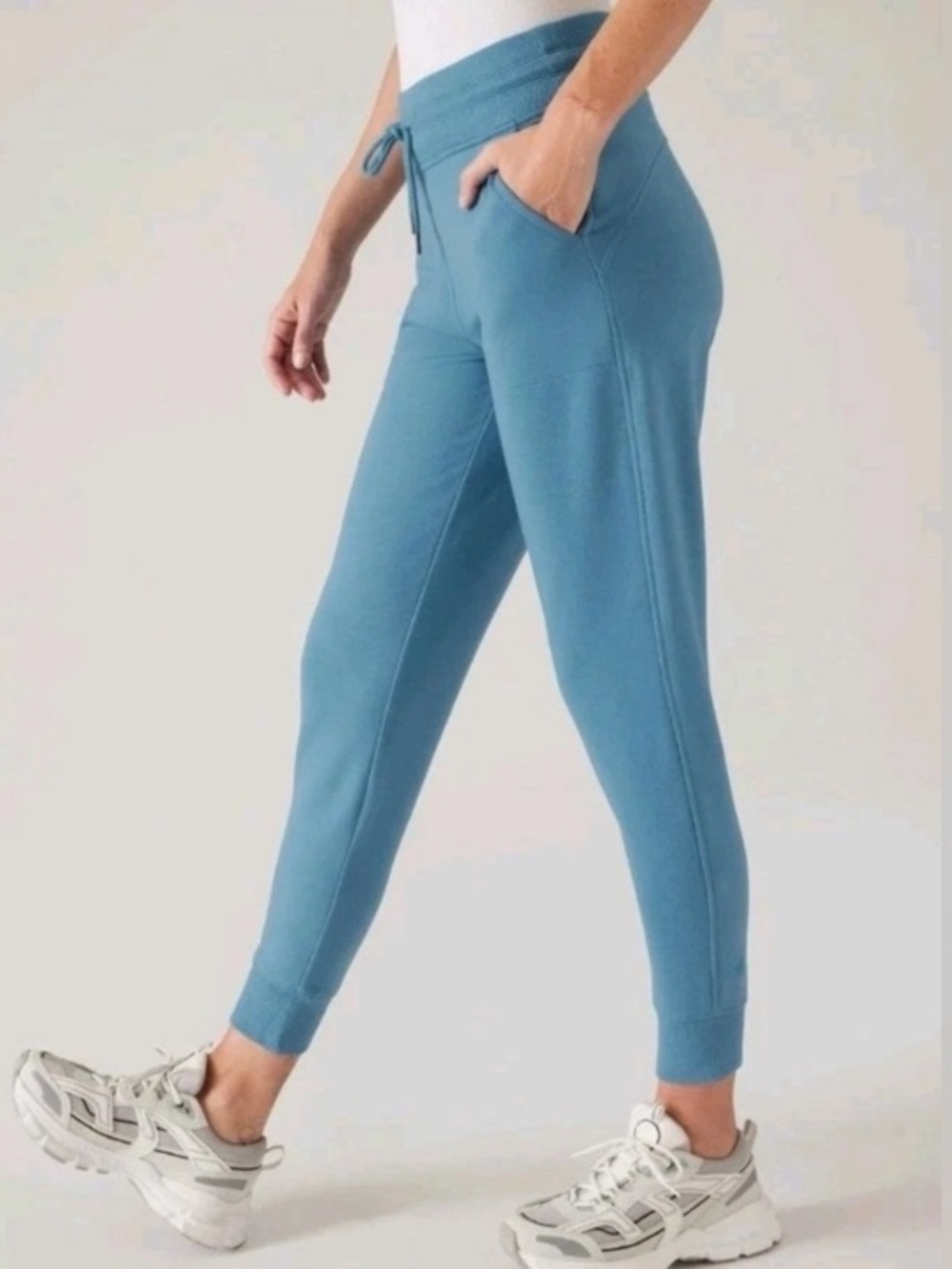 Athleta Balance Jogger Pants w/ Pockets, Teal Blue 1X NWT